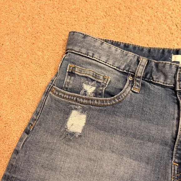 HM Distressed Denim Shorts Womens Size 6 Stretch Cotton Daisy Dukes Festival - Picture 6 of 9